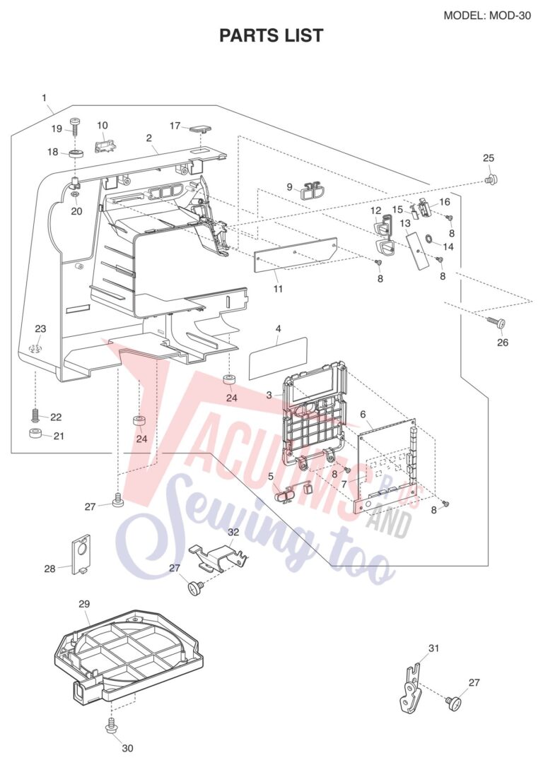 Janome 81030DC V2 schematic page 6 preview