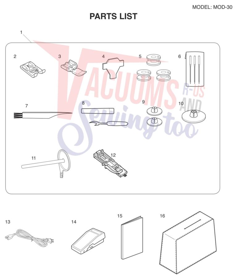 Janome 81030DC V2 schematic page 7 preview
