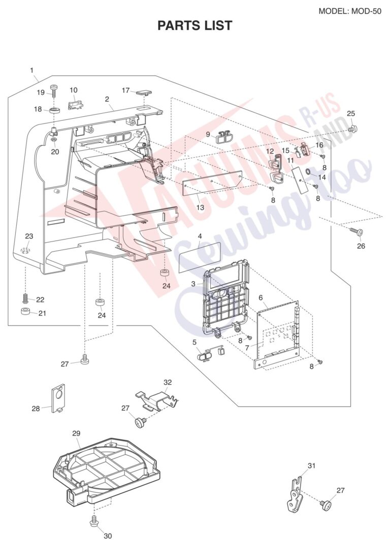 Janome 81050DC V2 schematic page 6 preview