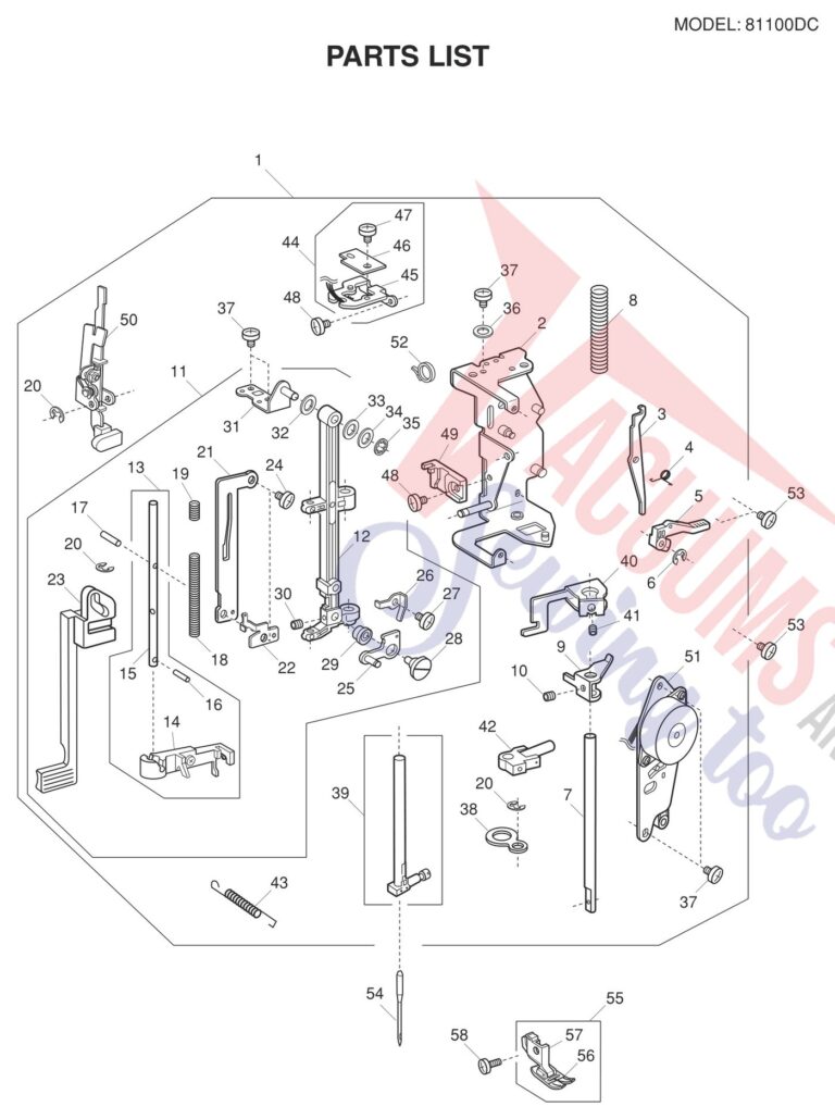 Janome 81100DC schematic page 2 preview