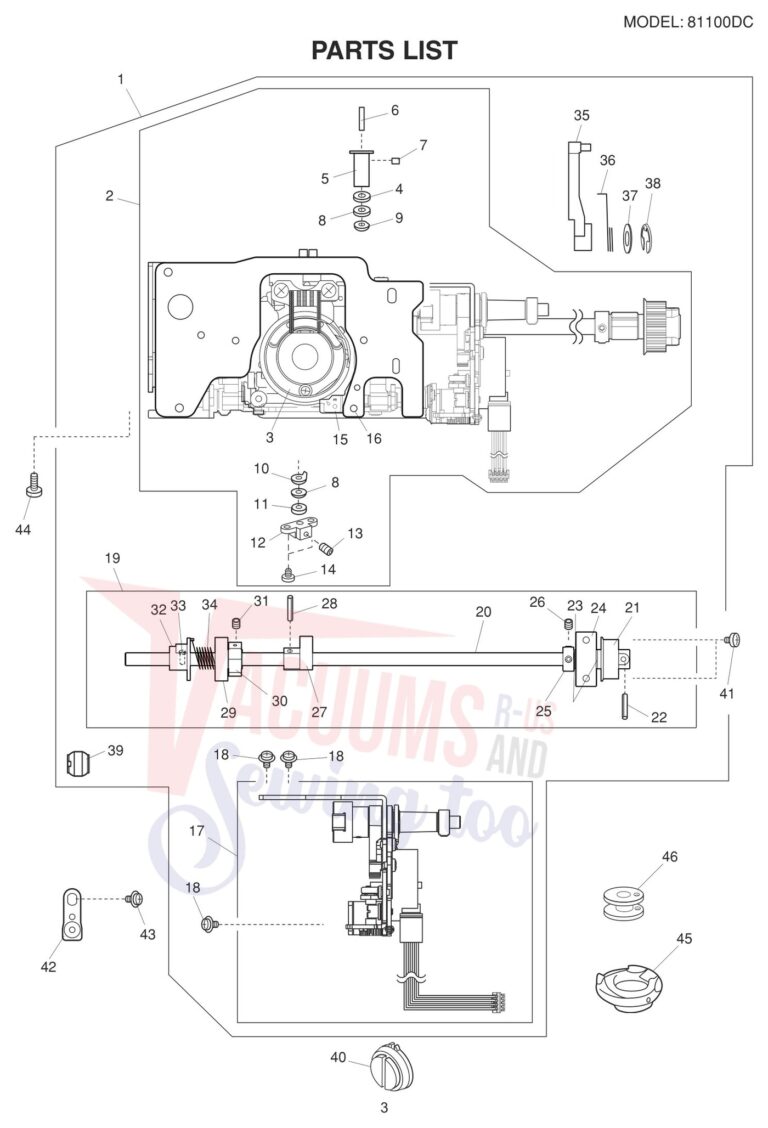 Janome 81100DC schematic page 3 preview
