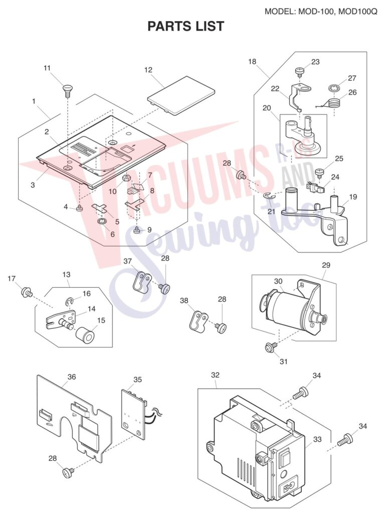 Janome 81100DCQ schematic page 4 preview