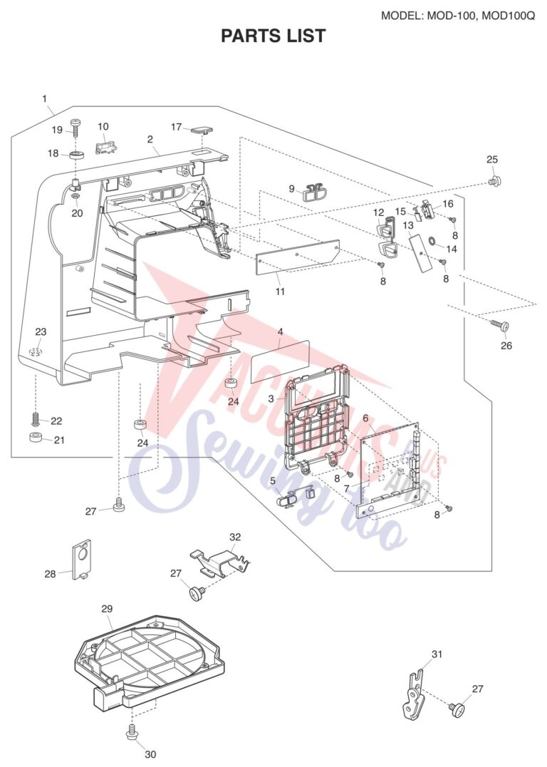 Janome 81100DCQ schematic page 6 preview