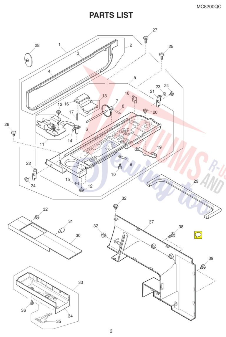 Janome 8200QC schematic page 4 preview