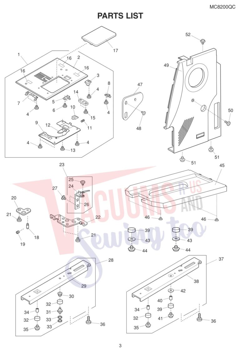 Janome 8200QC schematic page 5 preview