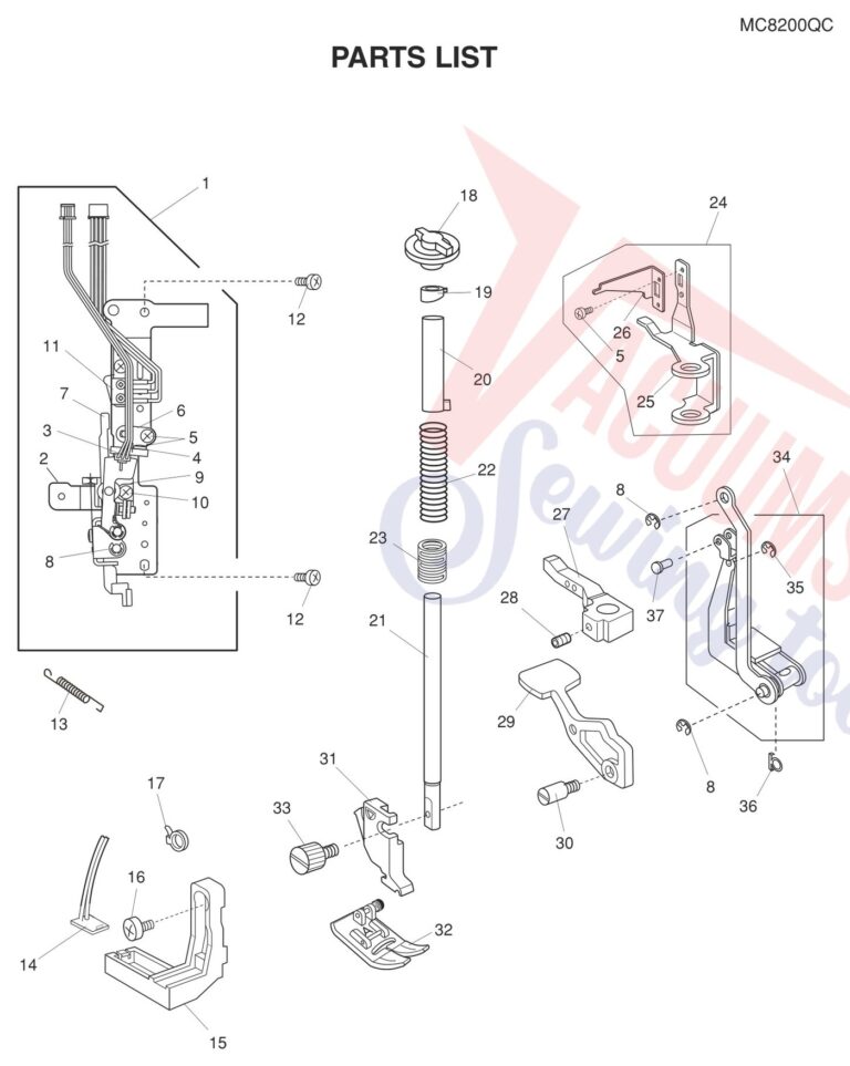 Janome 8200QC schematic page 6 preview