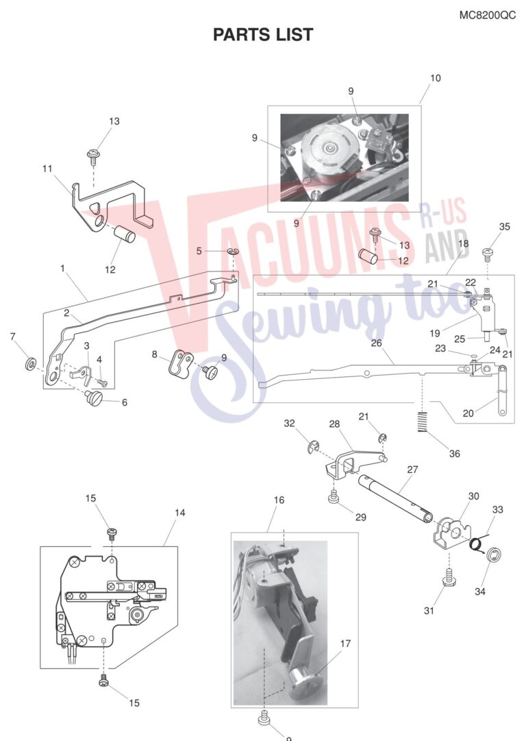 Janome 8200QC schematic page 9 preview