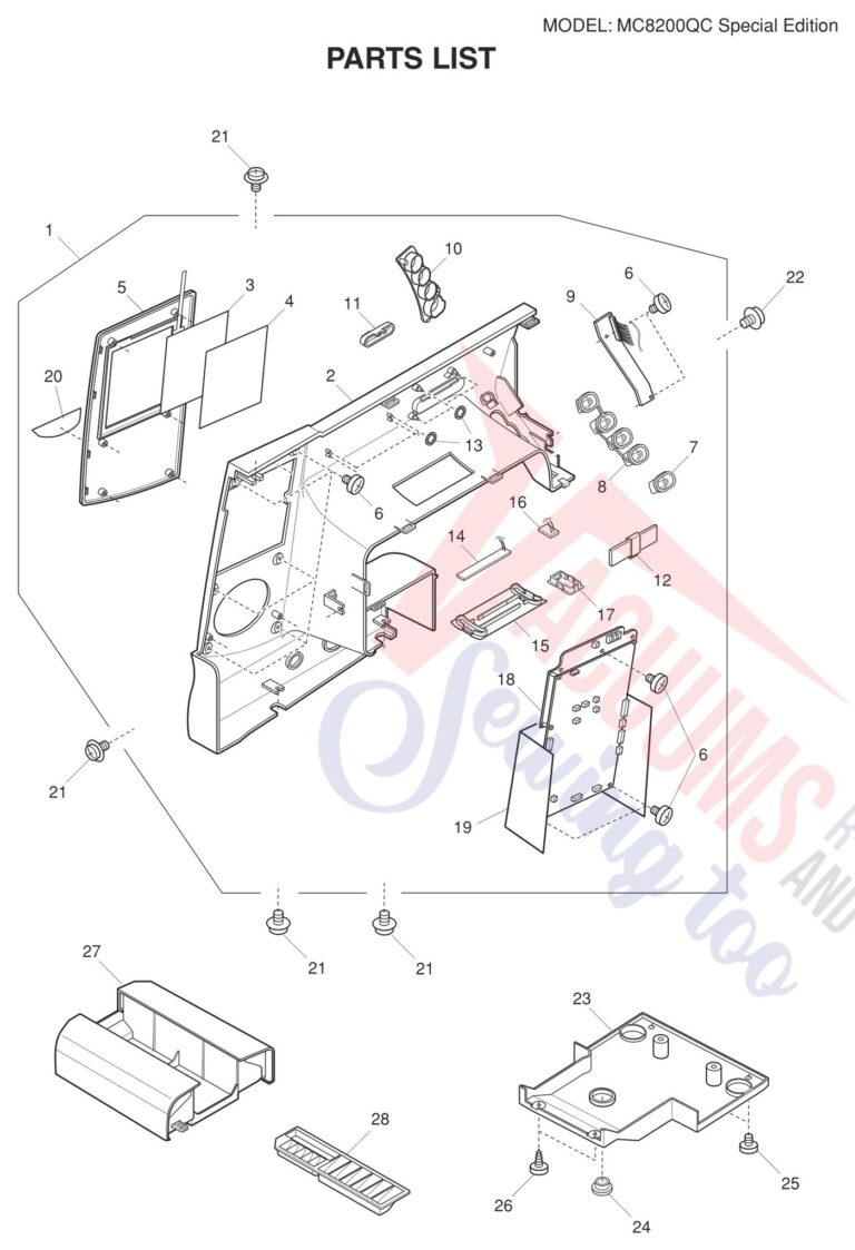 Janome 8200QCPSE schematic page 1 preview