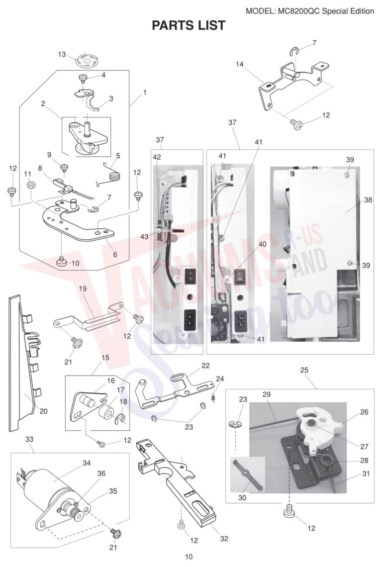 Janome 8200QCPSE schematic page 2 preview