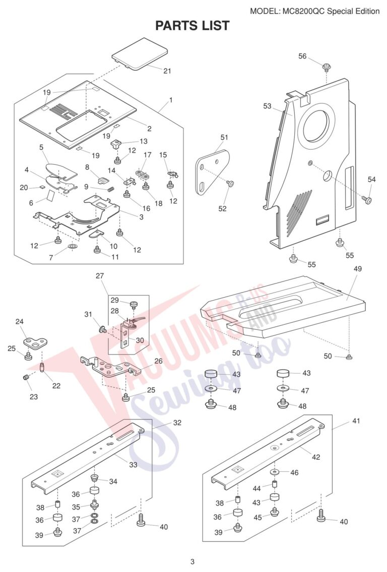 Janome 8200QCPSE schematic page 5 preview