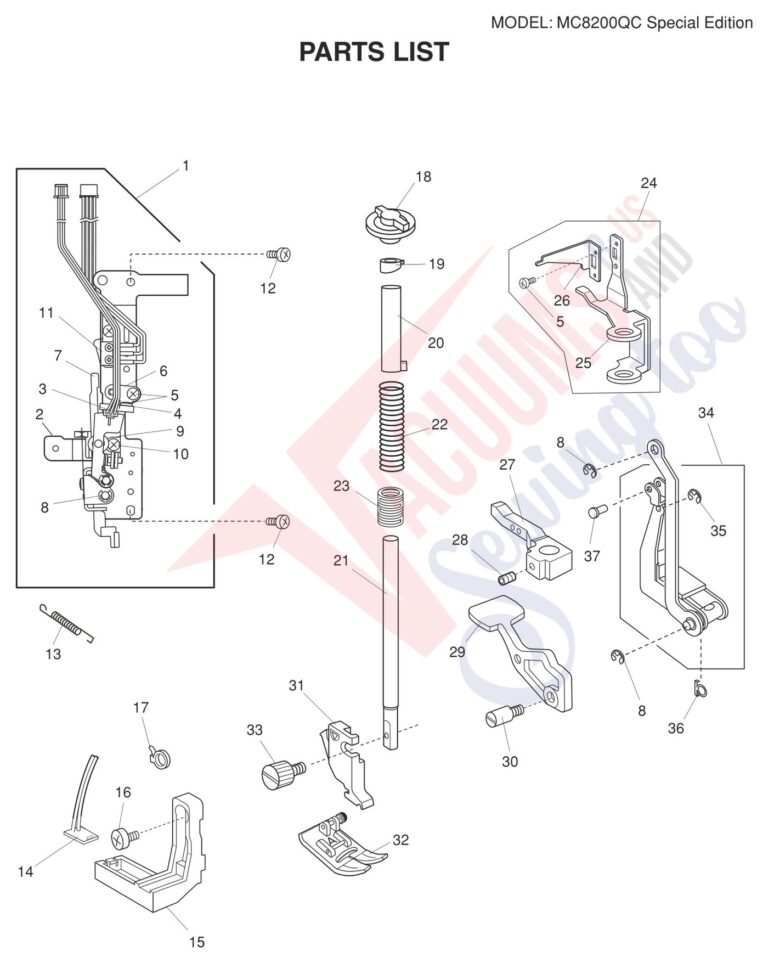 Janome 8200QCPSE schematic page 6 preview