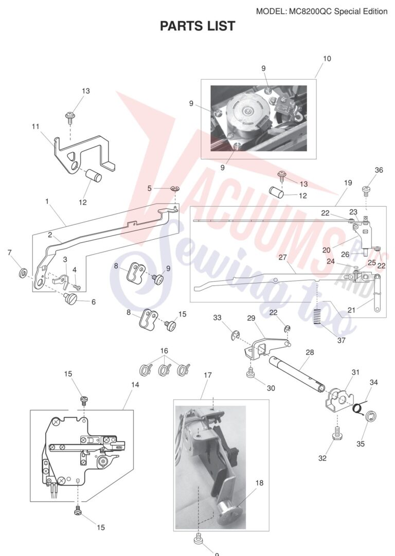 Janome 8200QCPSE schematic page 9 preview
