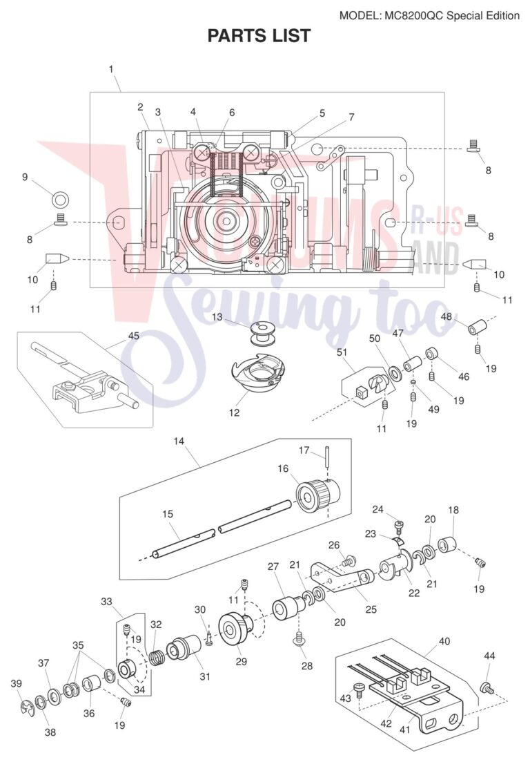 Janome 8200QCPSE schematic page 11 preview