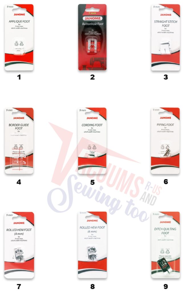 Janome 8900QCP exploded schematic diagram (page 4)