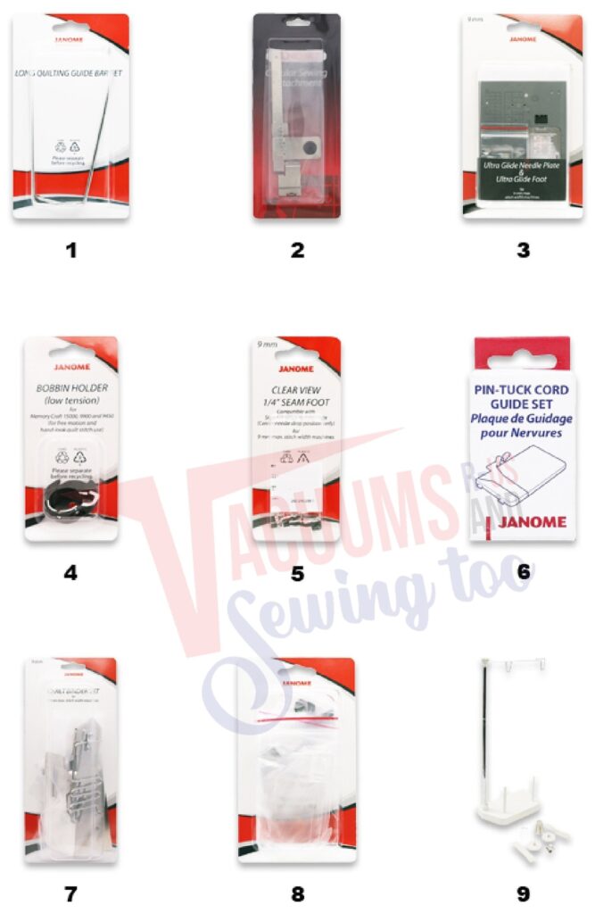 Janome 8900QCP exploded schematic diagram (page 7)