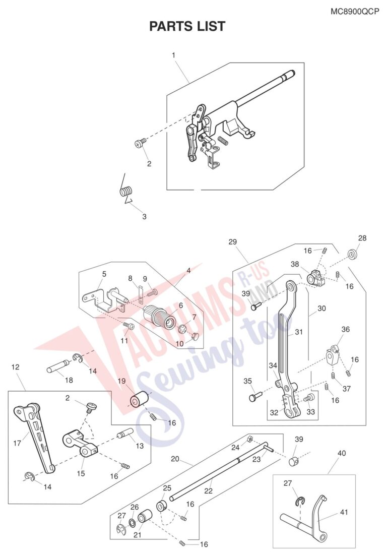 Janome 8900QCP schematic page 12 preview