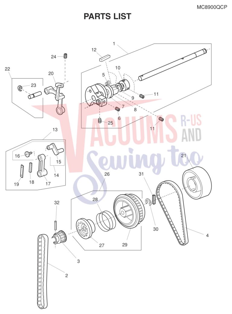 Janome 8900QCP schematic page 15 preview