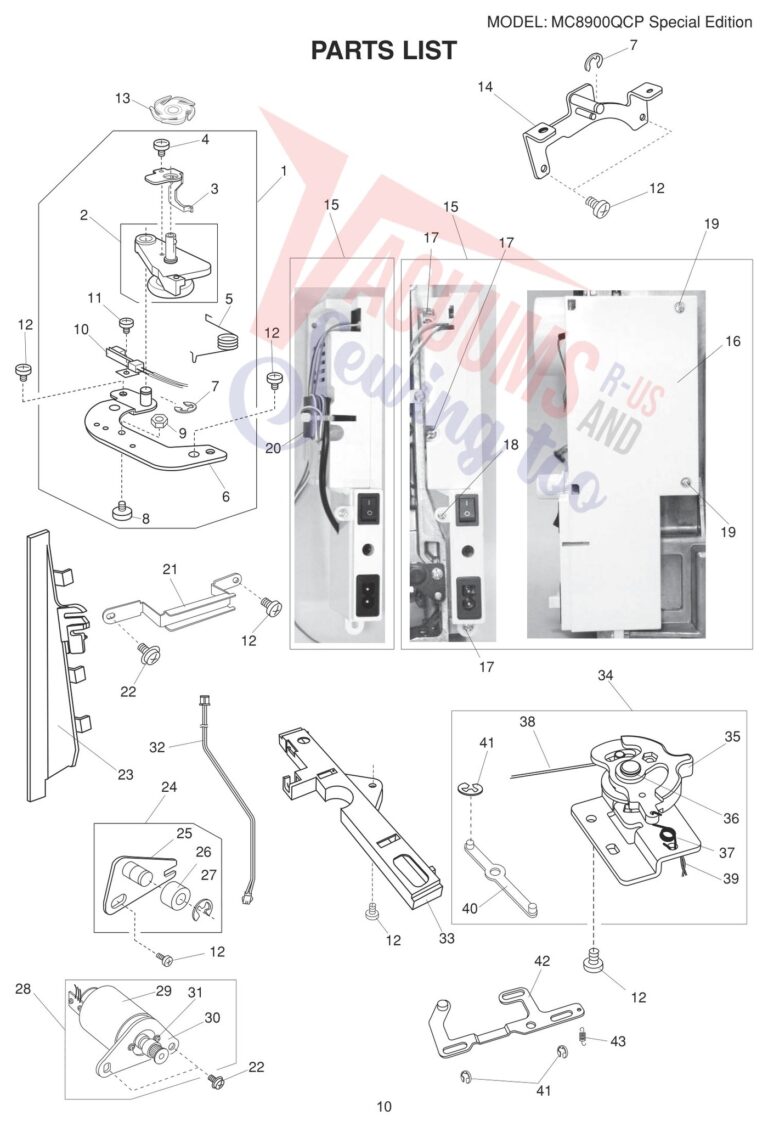 Janome 8900QCPSE schematic page 2 preview