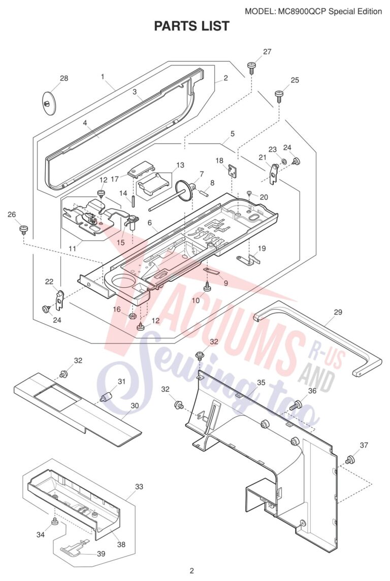 Janome 8900QCPSE schematic page 4 preview
