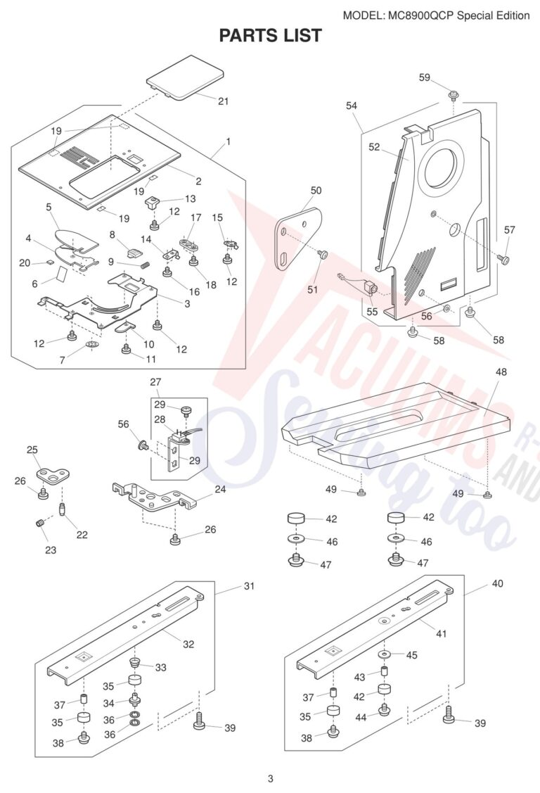 Janome 8900QCPSE schematic page 5 preview