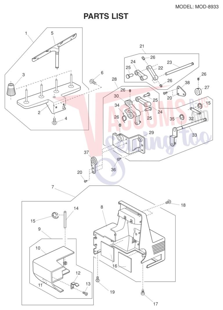 Janome 8933D V2 schematic page 5 preview