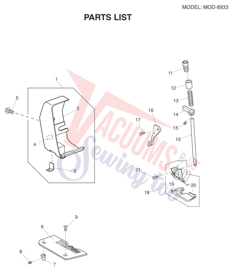 Janome 8933D V2 schematic page 6 preview