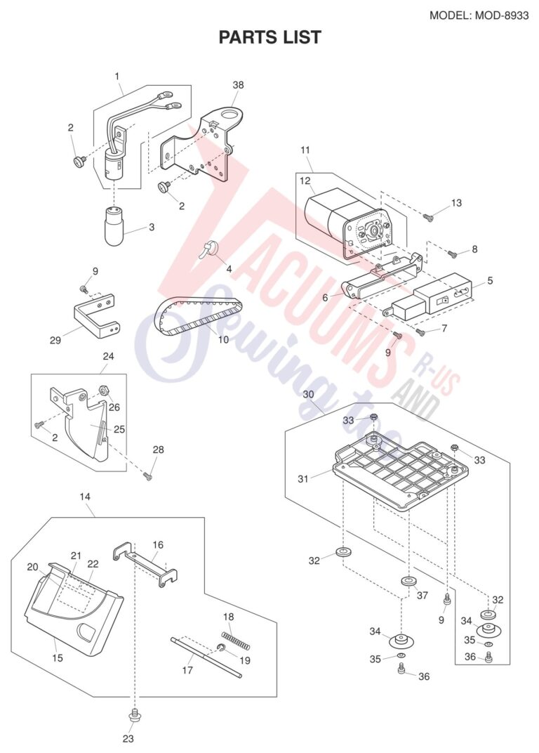 Janome 8933D V2 schematic page 7 preview