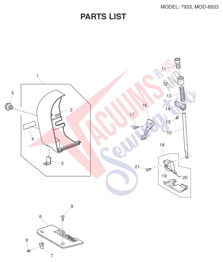 Janome 8933D V3 schematic page 6 preview