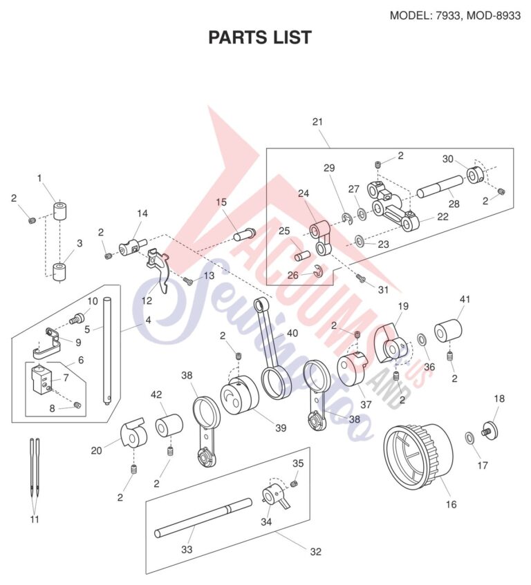 Janome 8933D V3 schematic page 8 preview
