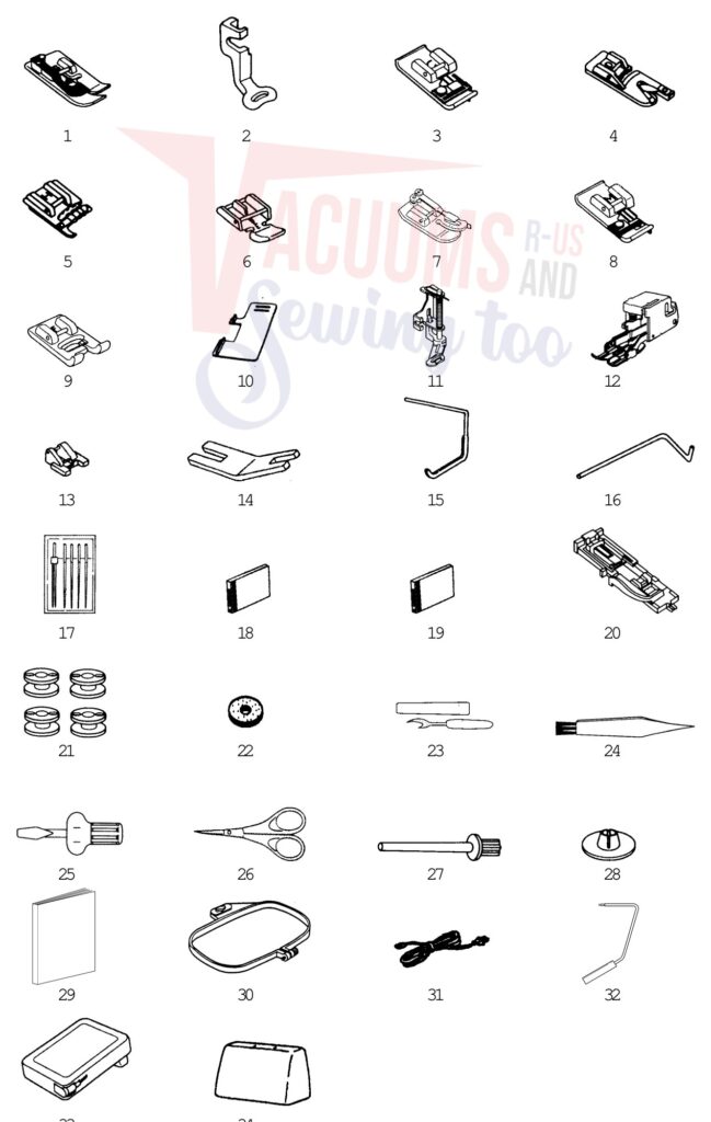 Janome 9000 exploded schematic diagram (page 4)