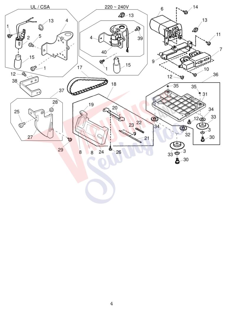 Janome 9002D schematic page 6 preview