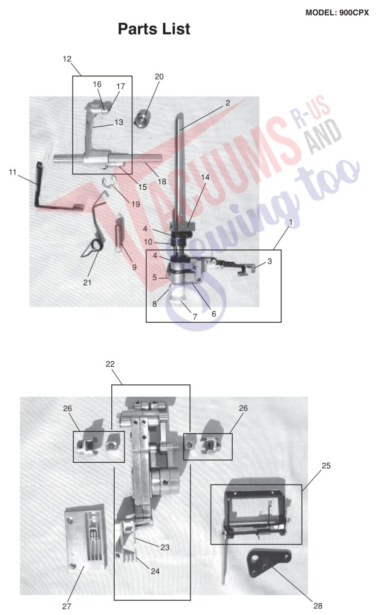 Janome 900CPX schematic page 5 preview