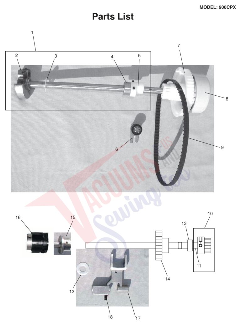Janome 900CPX schematic page 7 preview