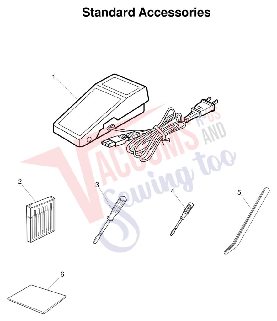 Janome 9102D exploded schematic diagram (page 3)