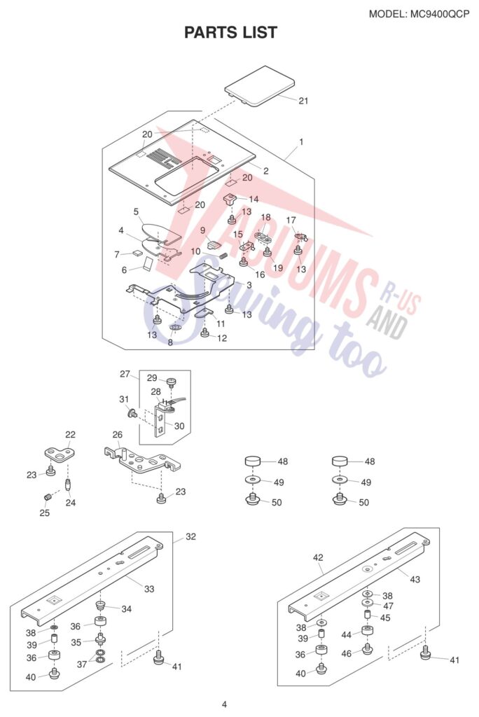 Oreck 9400 exploded schematic diagram (page 14)