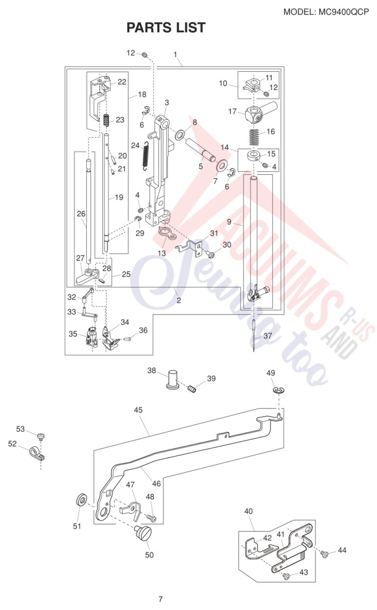 Oreck 9400 schematic page 17 preview
