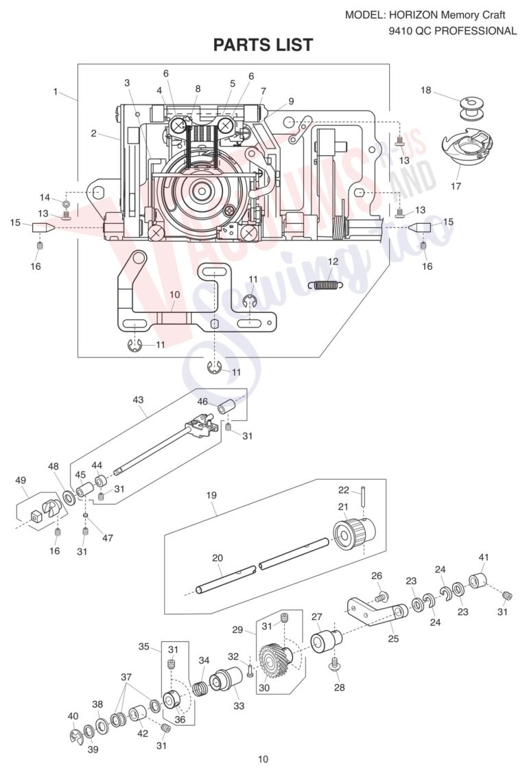 Janome 9410QC schematic page 2 preview