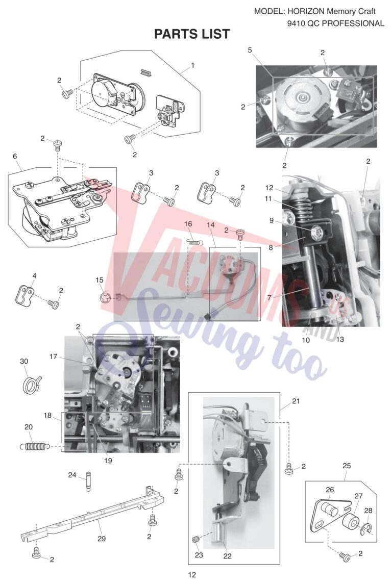Janome 9410QC schematic page 4 preview