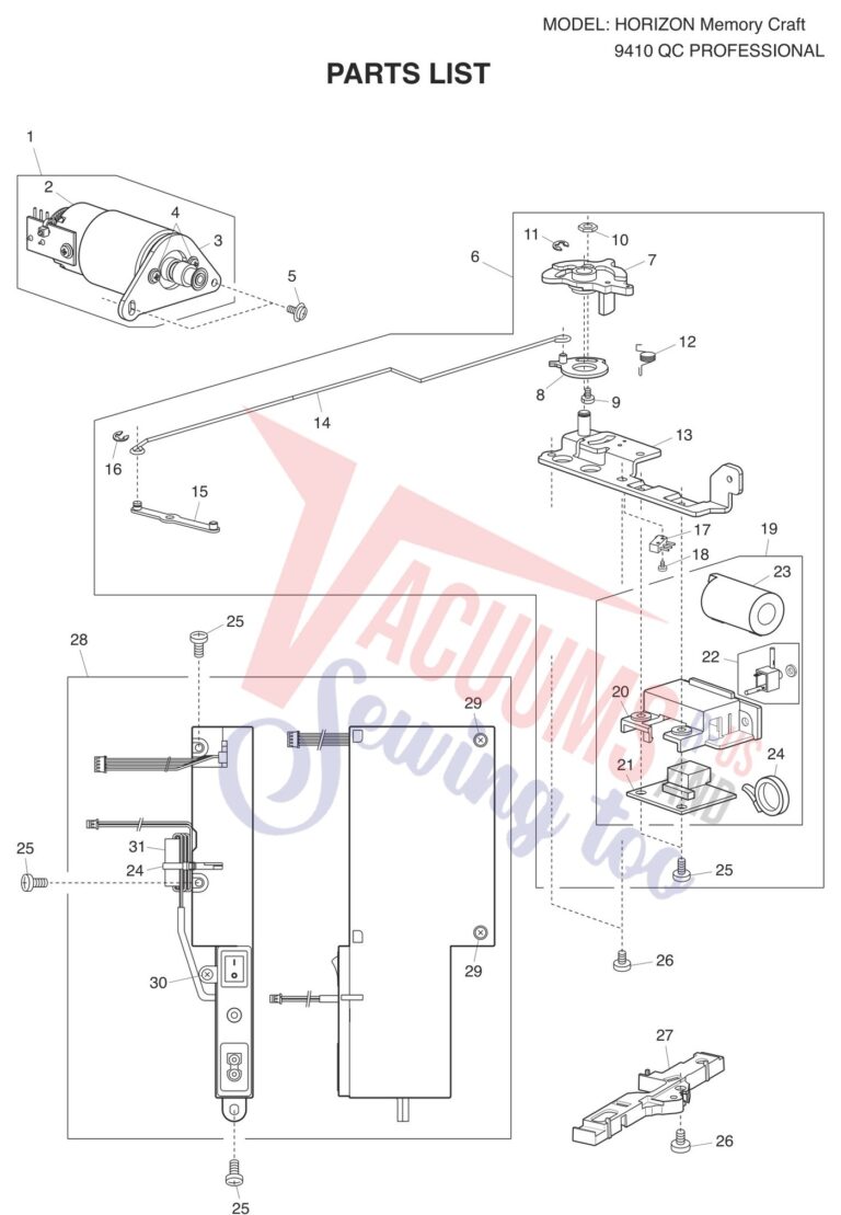 Janome 9410QC schematic page 5 preview