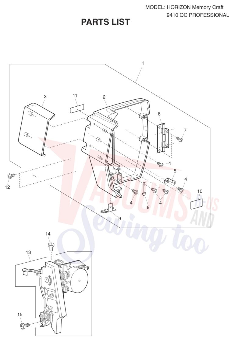 Janome 9410QC schematic page 7 preview