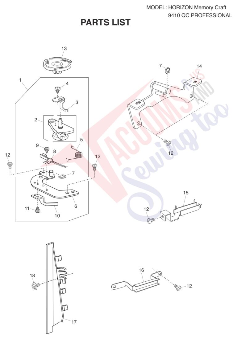 Janome 9410QC schematic page 8 preview