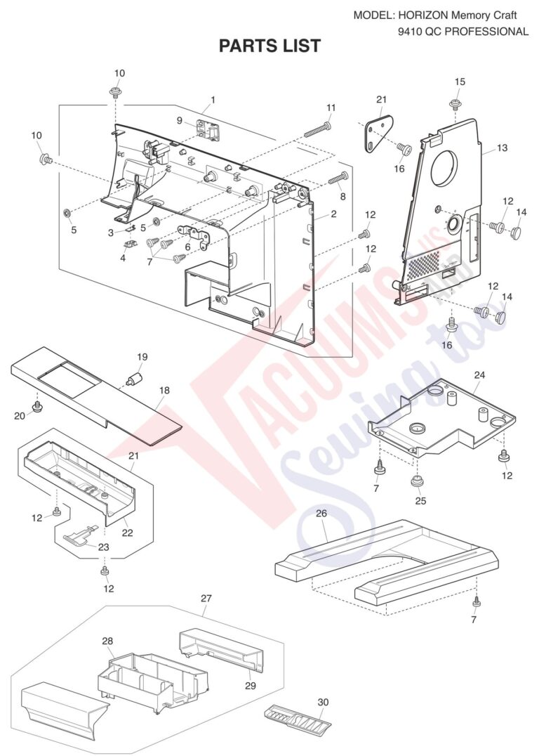 Janome 9410QC schematic page 10 preview