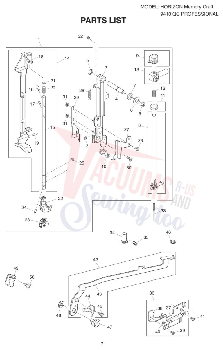 Janome 9410QC schematic page 12 preview