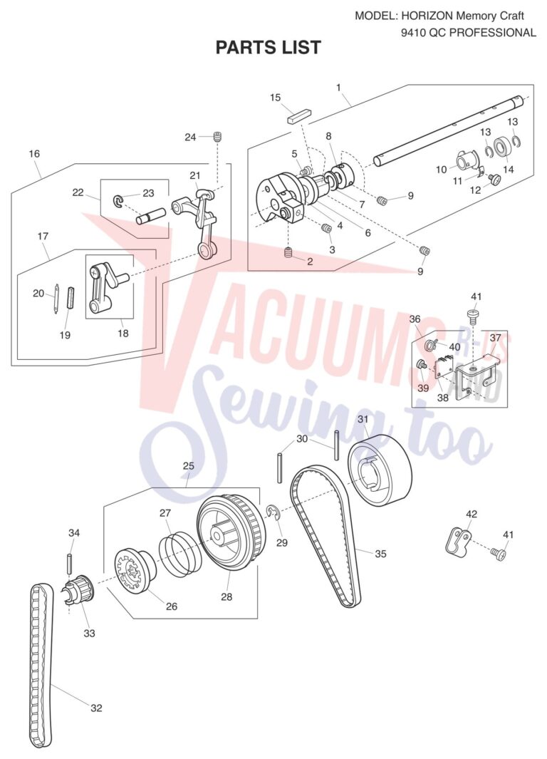 Janome 9410QC schematic page 13 preview