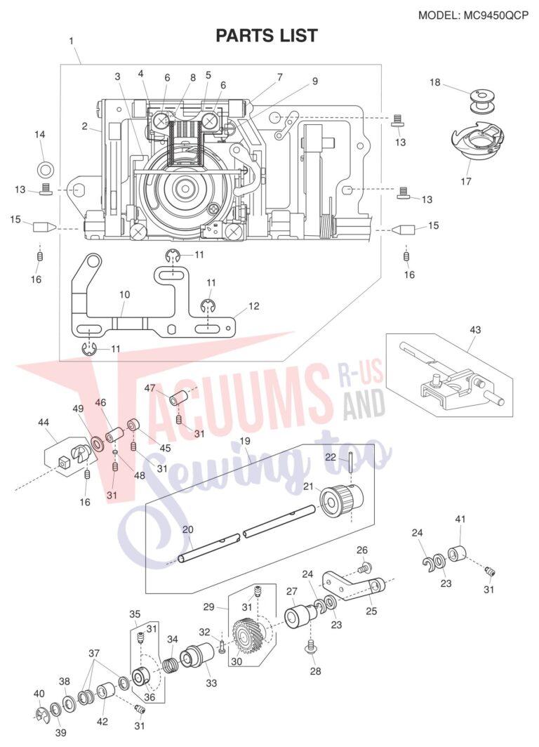Janome 9450QCP schematic page 2 preview