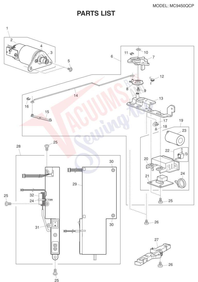 Janome 9450QCP schematic page 5 preview