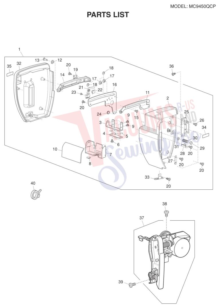 Janome 9450QCP schematic page 8 preview
