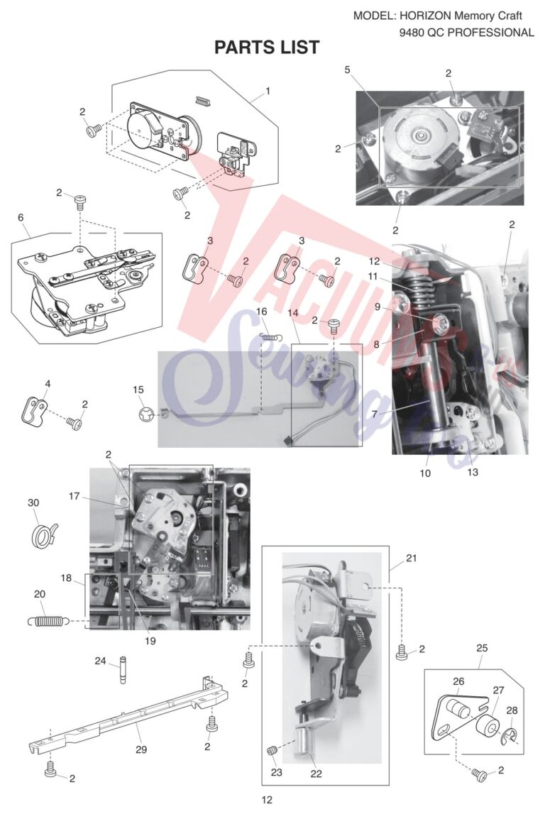 Janome 9480QCP schematic page 4 preview