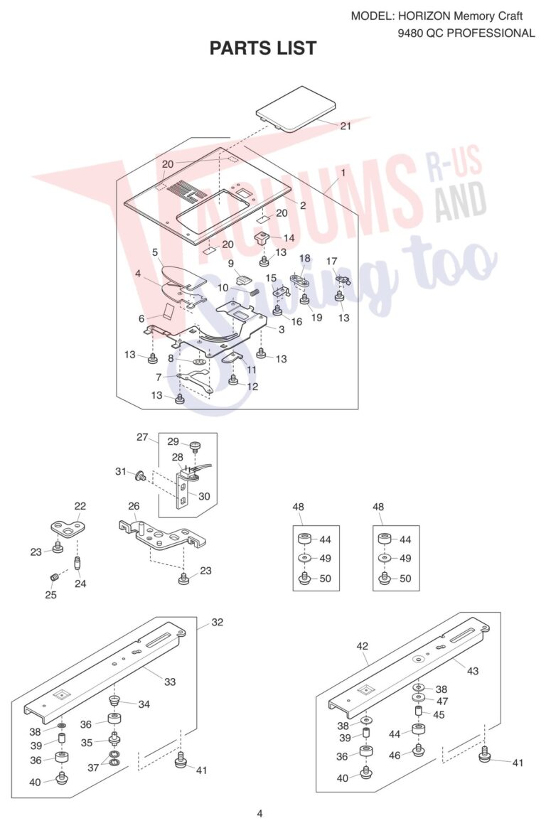 Janome 9480QCP schematic page 10 preview