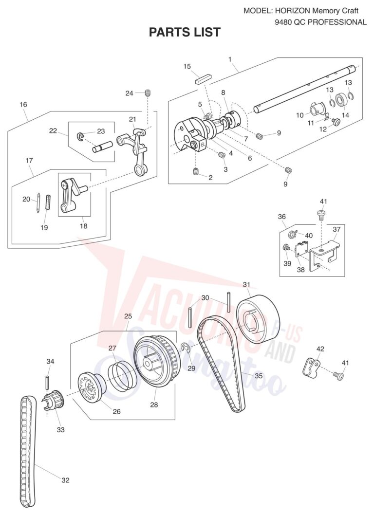 Janome 9480QCP schematic page 14 preview